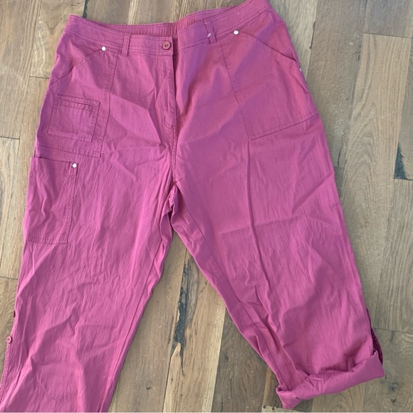 Denim & Co Purple Cotton/Spandex Pants Size 1X - Picture 6 of 10